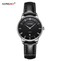 LONGBO 5015 Jiusko Analog Men's Divers Watch Quartz Movement Watch For Men Leather Classic Sport Casual Watches